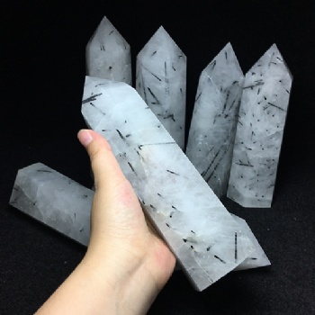 natural black tourmaline point