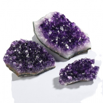 批发天然乌拉圭紫水晶簇 紫晶洞片巴西紫晶块摆件 矿物标本紫晶簇